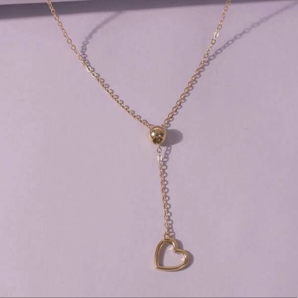 3/$30 Heart Lariat Necklace - Picture 4 of 5
